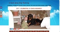 Desktop Screenshot of abarkawaydogtraining.com