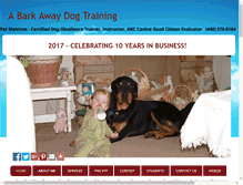 Tablet Screenshot of abarkawaydogtraining.com